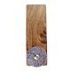 2 Pieces Purple Wheel Flower Ceramic Wooden Door Stopper